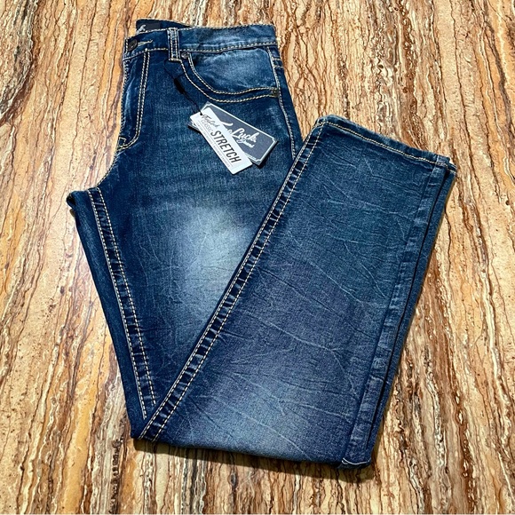True Luck Jeans Classic Stretch Blue Denim Men’s W 32 x L 32 Brand New - Picture 5 of 11